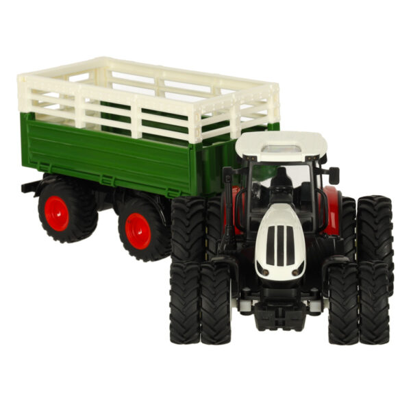 Traktor RC ciagnik rolniczy z przyczepa 2 4G 3 7V 500mAh