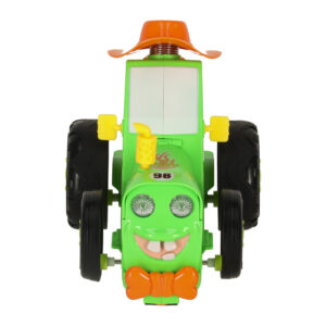Traktor ciagnik zdalnie sterowany na pilota RC skaczacy tanczacy dzwiek zielony