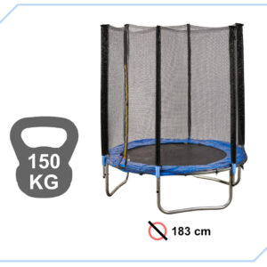 Zahradní trampolína pro děti Mesh 183 cm 6 stop 150 kg