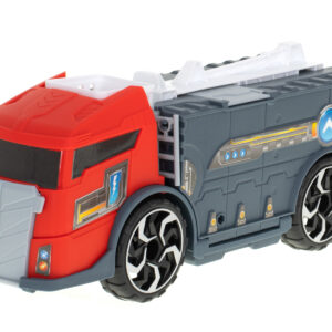 Transporter ciezarowka auto 2w1 parking laweta czerwony
