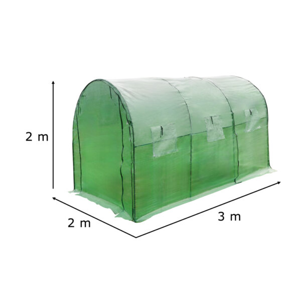 Tunel foliowy ogrodowy szklarnia na warzywa rosliny 3x2x2 m
