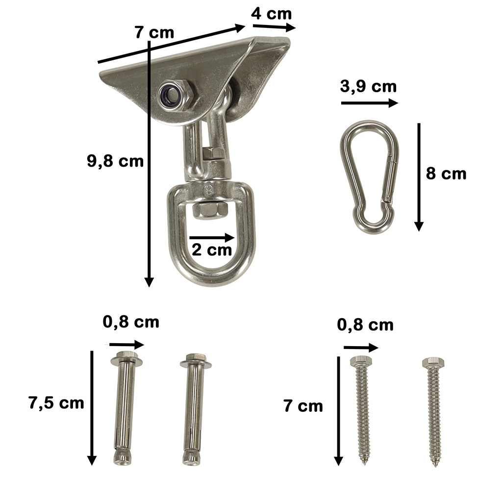 Uchwyt do hamaka mocowanie sufitowe hustawek