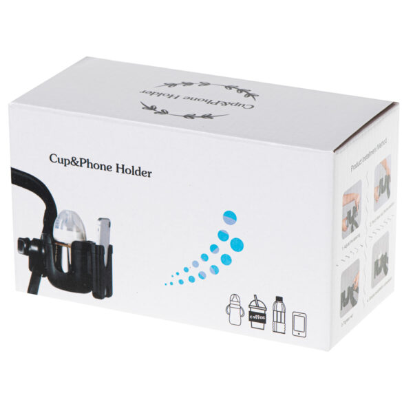 Uchwyt na butelke kubek telefon do wozka na rower