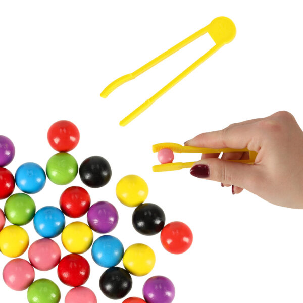 Ukladanka edukacyjna Montessori kolorowe kulki nauka liczenia nauka kolorow zestaw XXl 66 el