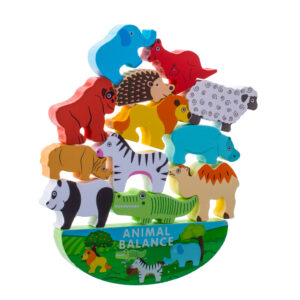 Ukladanka gra balansujace zwierzatka safari