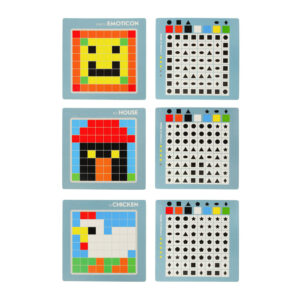 Ukladanka kreatywna logiczna klocki puzzle mozaika 175 elementow