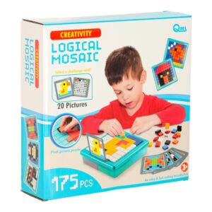 Ukladanka kreatywna logiczna klocki puzzle mozaika 175 elementow