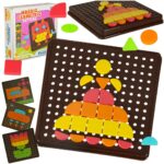Ukladanka kreatywna logiczna puzzle mozaika geometryczne ksztalty