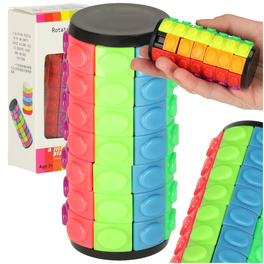 Ukladanka logiczna lamiglowka walec obrotowy 7 rzedow