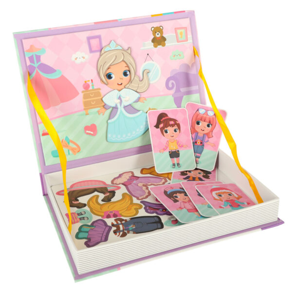 Ukladanka puzzle magnetyczne ubierz lalke 51el