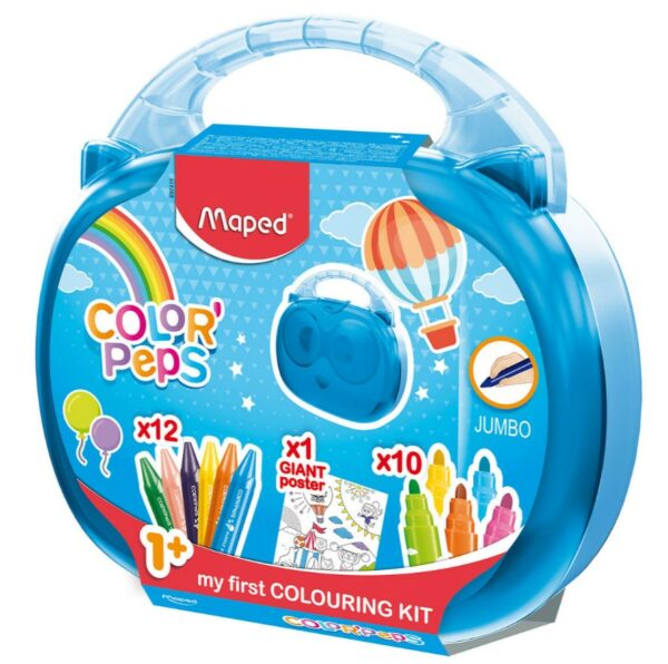 Walizka z kredkami zestaw plastycz Colorpeps Jumbo