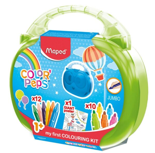 Walizka z kredkami zestaw plastycz Colorpeps Jumbo