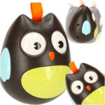 Wanka wstanka sowa sensoryczna kiwajka czarna