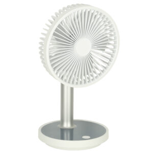 Wentylator wiatrak biurkowy stojacy 30cm bialy