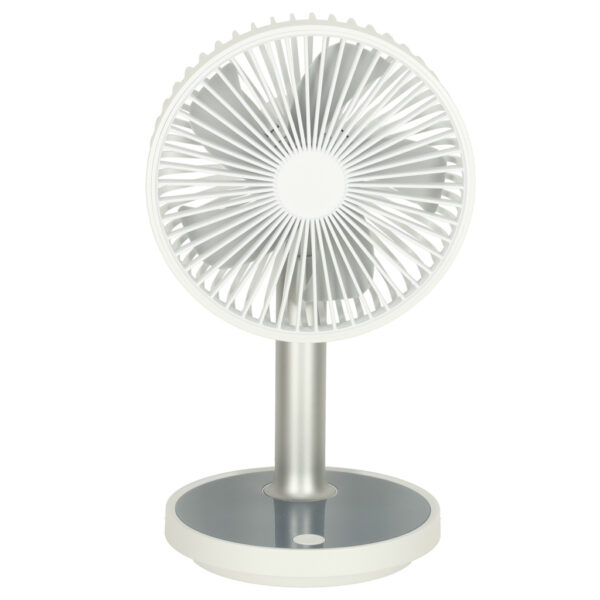 Wentylator wiatrak biurkowy stojacy 30cm bialy