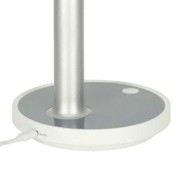 Wentylator wiatrak biurkowy stojacy 30cm bialy