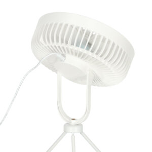 Wentylator wiatrak biurkowy stojacy 34 cm bialy