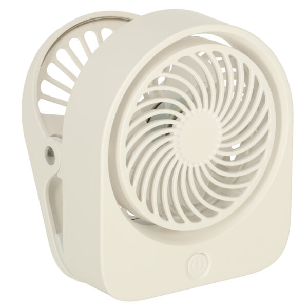 Wentylator wiatrak biurkowy z klipsem USB 11 cm bialy