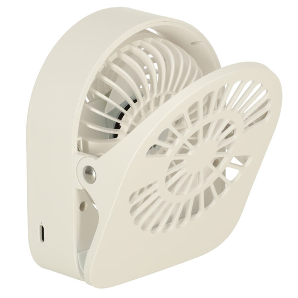 Wentylator wiatrak biurkowy z klipsem USB 11 cm bialy