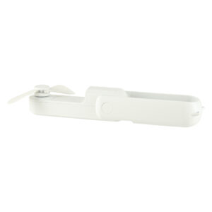 Wiatrak biurkowy wentylator mini reczny skladany wiatraczek przenosny USB bialy
