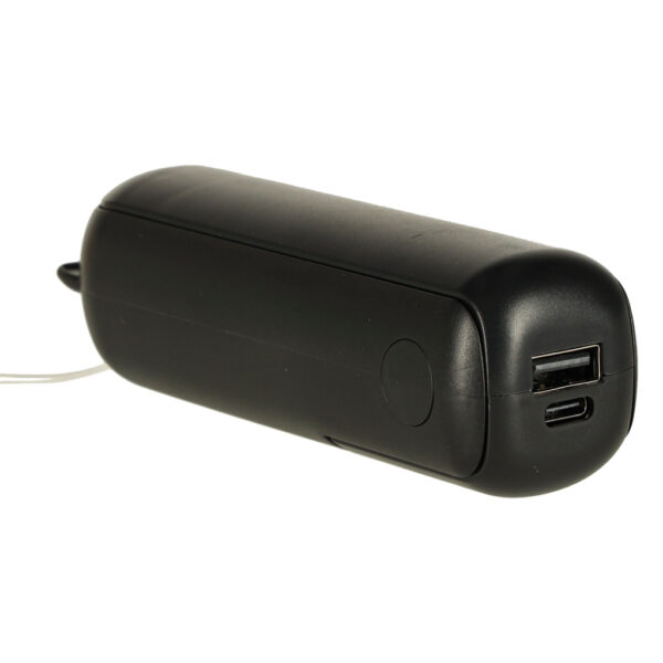 Wiatrak biurkowy wentylator mini reczny skladany wiatraczek przenosny USB czarny