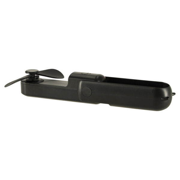 Wiatrak biurkowy wentylator mini reczny skladany wiatraczek przenosny USB czarny