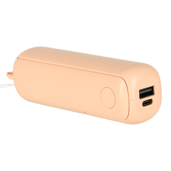 Wiatrak biurkowy wentylator mini reczny skladany wiatraczek przenosny USB rozowy