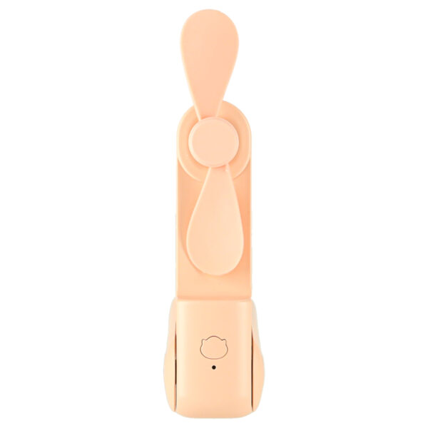 Wiatrak biurkowy wentylator mini reczny skladany wiatraczek przenosny USB rozowy