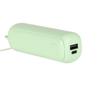 Wiatrak biurkowy wentylator mini reczny skladany wiatraczek przenosny USB zielony