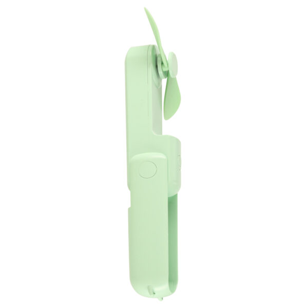 Wiatrak biurkowy wentylator mini reczny skladany wiatraczek przenosny USB zielony