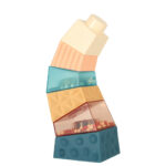 Wieza edukacyjna piramida sensoryczna z kuleczkami Montessori