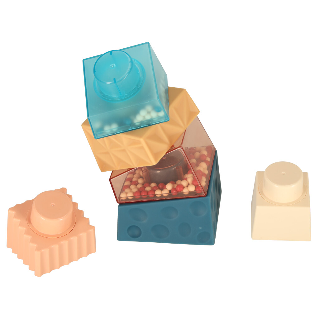 Wieza edukacyjna piramida sensoryczna z kuleczkami Montessori