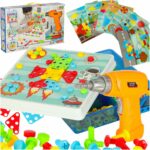 Wkretarka wiertarka srubki klocki konstrukcyjne 261 elementow