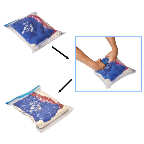 Worki prozniowe rolowane na ubrania 9 sztuk 3 rozmiary 35x50cm 40x50cm 50x70cm