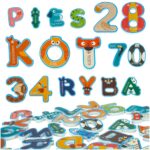 Zabawka do kapieli literki cyferki piankowe