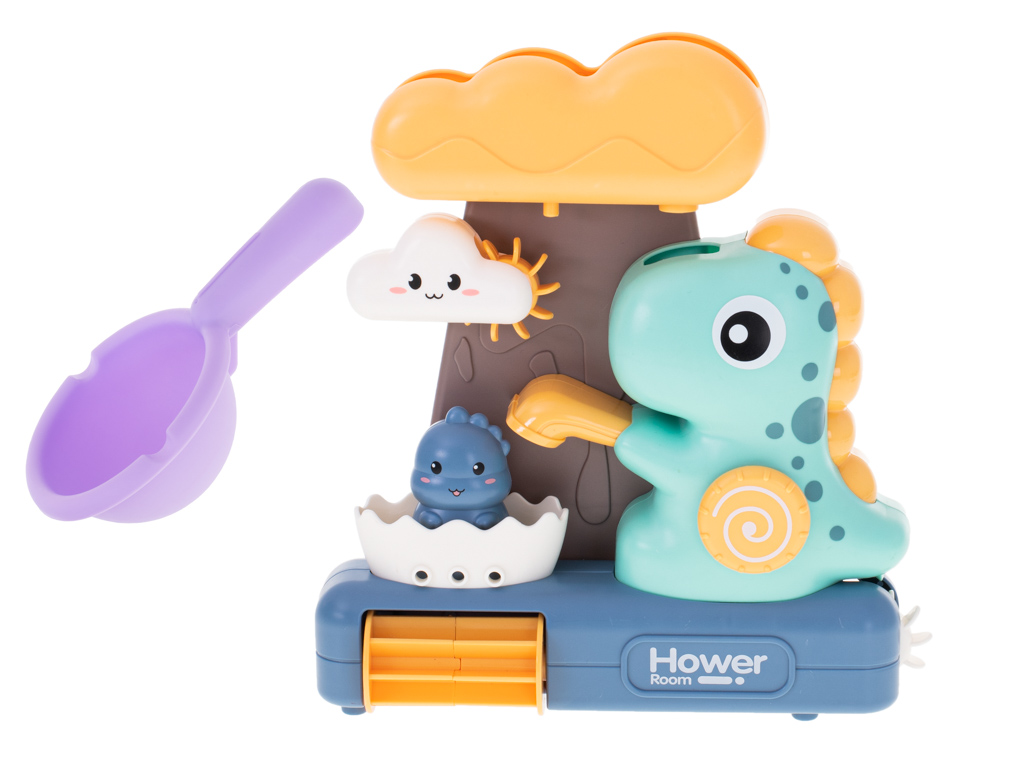 Zabawka do kapieli prysznic z kolowrotkiem dinozaur