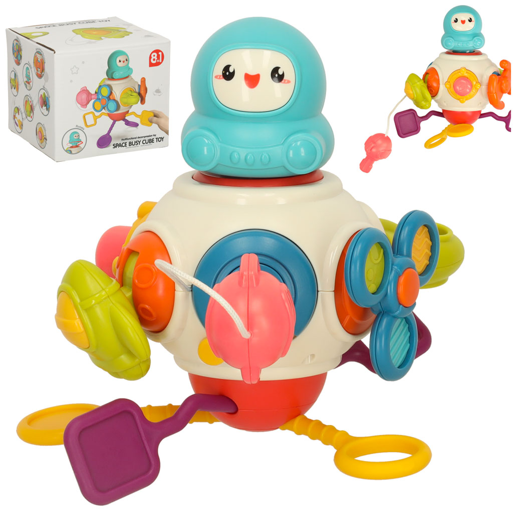 Zabawka sensoryczna gryzak dla niemowlat 8w1 Bibi inn