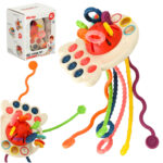 Zabawka sensoryczna gryzak dla niemowlat Bibi inn rozowa