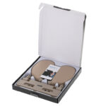 Zaglowek samochodowy regulowany na glowe szyje bezowy