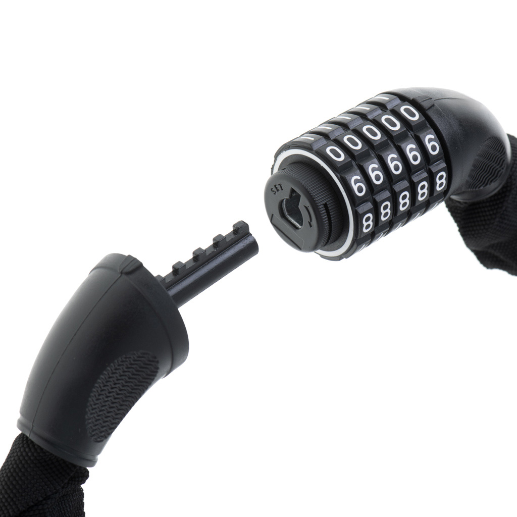 Zapiecie do roweru RALLEX zabezpieczenie rowerowe blokada na szyfr 100 cm