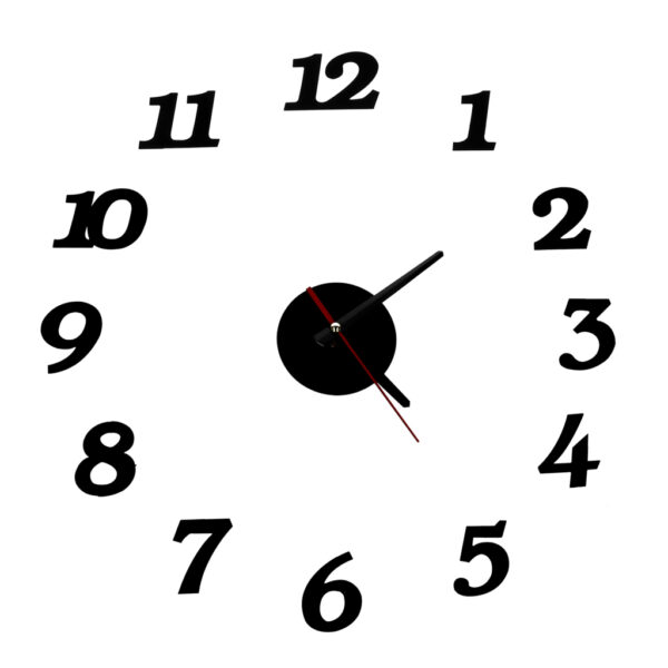 Zegar Scienny czarny 12 godzin Zegar Scienny czarny 12 godzin