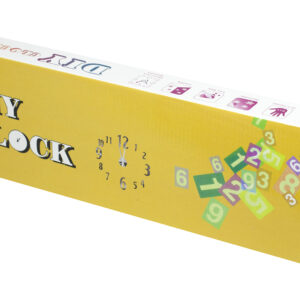 Zegar scienny duzy 80 120cm czarny 4 cyfry