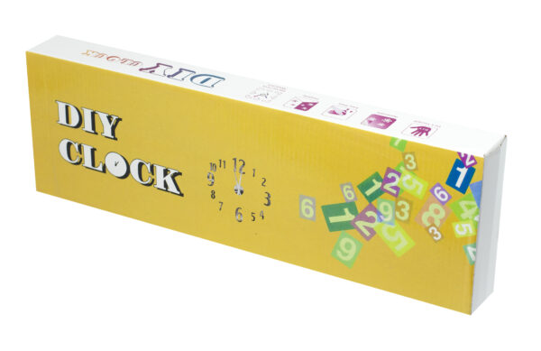 Zegar scienny duzy 80 120cm czarny 4 cyfry