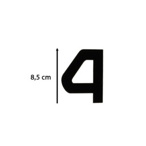 Zegar scienny naklejany duzy 80 120cm czarny 12 cyfr