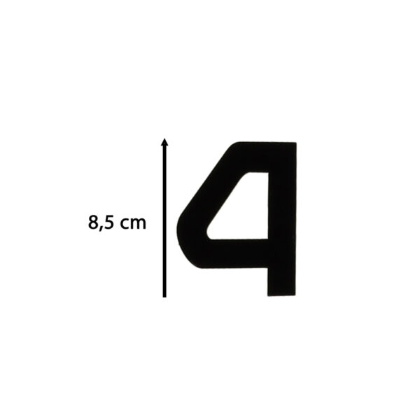 Zegar scienny naklejany duzy 80 120cm czarny 12 cyfr