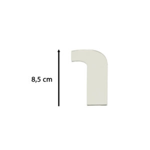 Zegar scienny naklejany duzy 80 120cm srebrny 12 cyfr