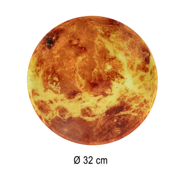 Zegar scienny planeta mars z wyswietlaczem LED 32 cm pomaranczowy