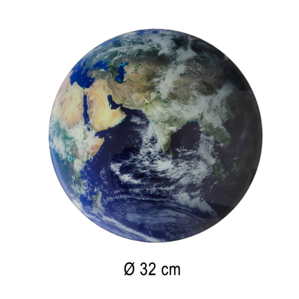 Zegar scienny planeta ziemia z wyswietlaczem LED 32 cm niebieski