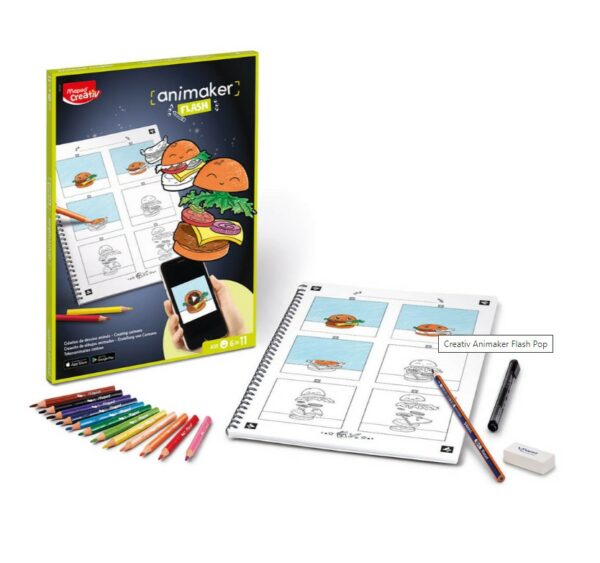 Zestaw do rysowania mini filmow Animaker Flash Pop Zestaw do rysowania mini filmow Animaker Flash Pop