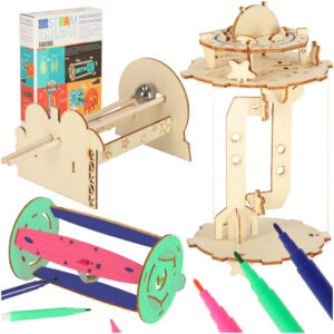 Zestaw edukacyjny do eksperymentow naukowych DIY mechanika grawitacja 3w1